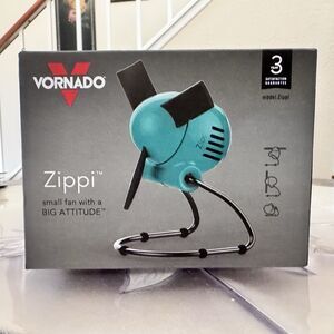 Vornado Zippi Small Personal Fan Foldable Cooling with Safe Soft Propellers New